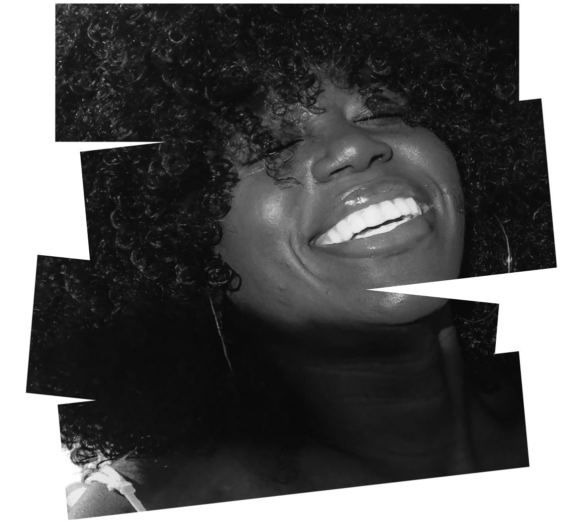 photo of woman with afro